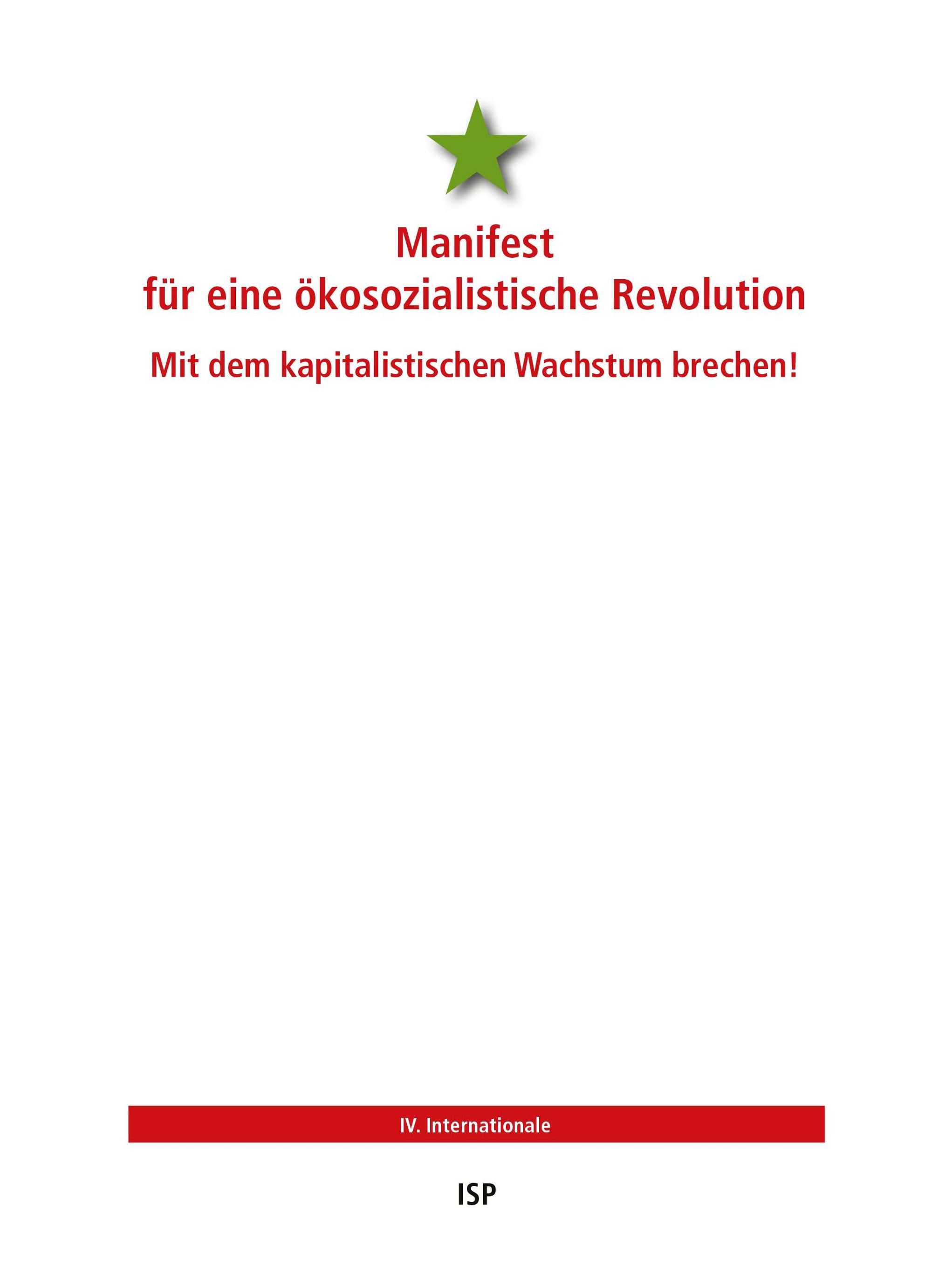 Manifest für eine ökosozialistische revolution